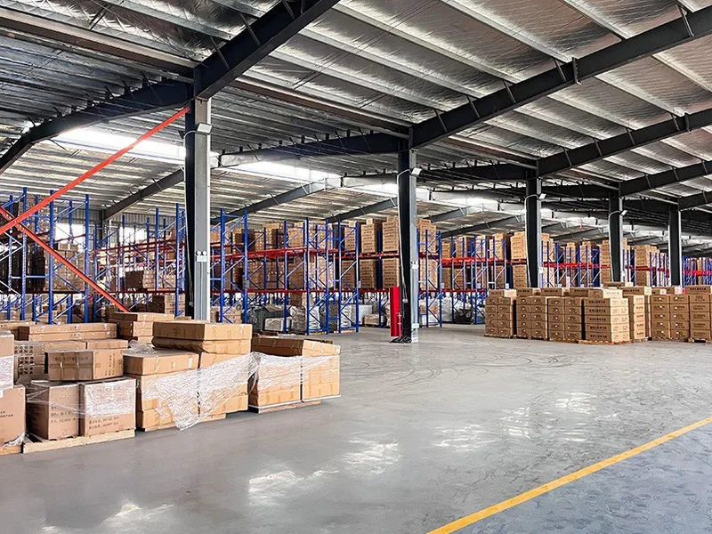 Finished-goods warehouse at the QiWeiSheng factory