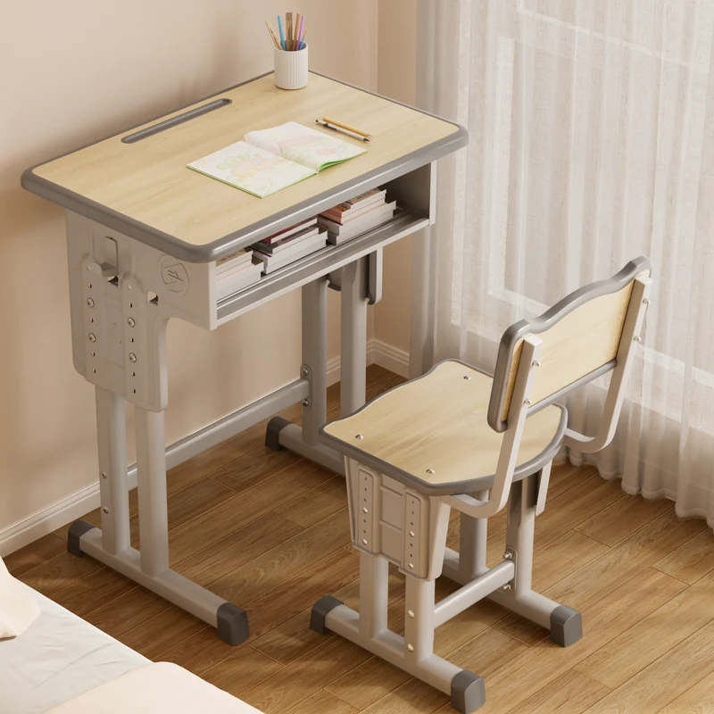Cat-Ear Backrest School Desk & Chair Set