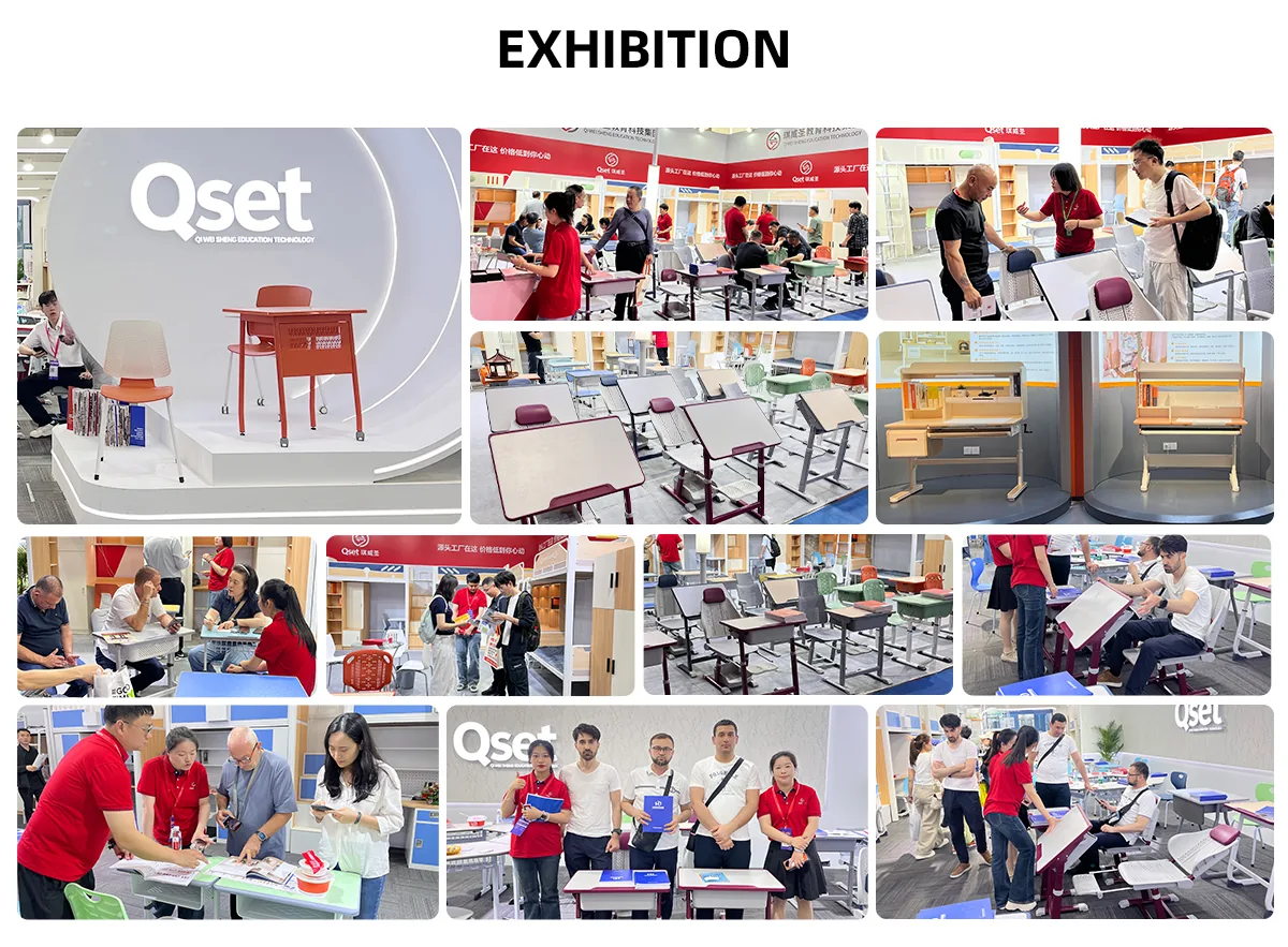 Qset furniture exhibition displays, product demonstrations and meetings with buyers